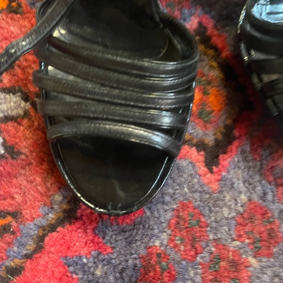 Vintage Marc Jacobs Black Open Toe Heels Size 6 - Picture 5 of 5